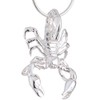 Vinani ASC-S Italia Pendant Necklace with Snake Chain - Sparkly