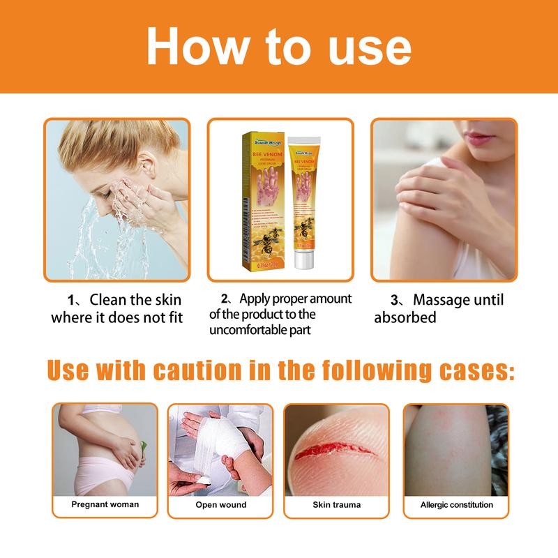 Wellness South Moon Anti-Itch Bee Venom Psoriasis Cream Cooling Soothing