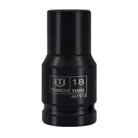 18 mm Multi-Tooth Impact Wrench Nuts 3/4 Inch 12-Point Nuts Power Socket Spanner Insert (Length: 80 mm)