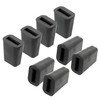 LQS Kitchen Sink Rack Feet 8 Pack, Black Rubber Feet