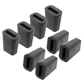 LQS Kitchen Sink Rack Feet 8 Pack, Black Rubber Feet for Sink Grid, Replacement for LQS Kitchen Sink Rack