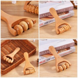 Ciieeo 2 Pack Wooden Massage Roller - Bead Massage Tool for Legs, Arms and Feet - Ti...