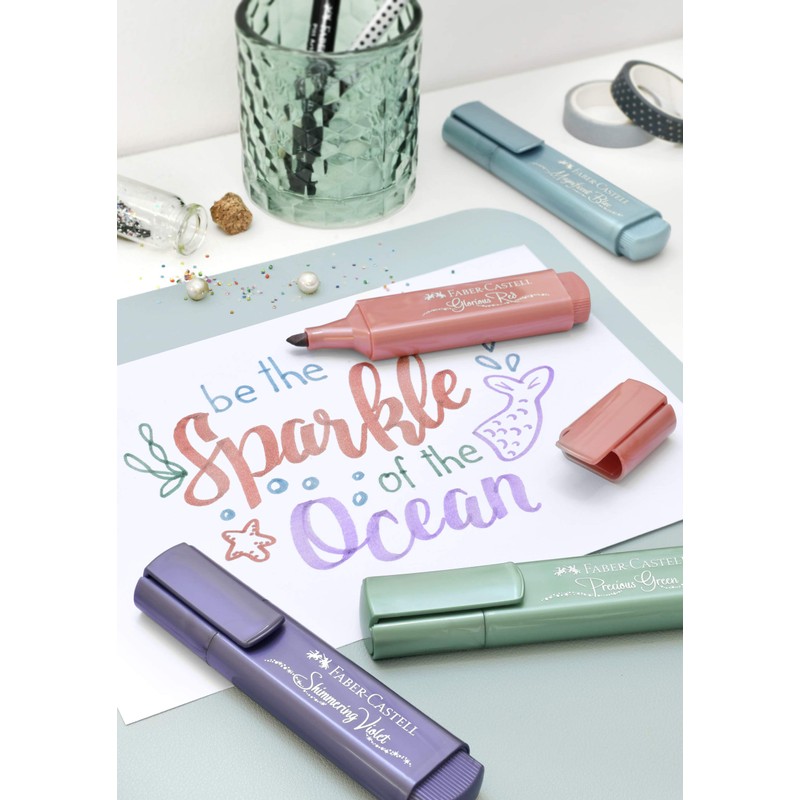 Faber-Castell 154678 – Highlighter TL 46, Metallic Violet, 1 Piece