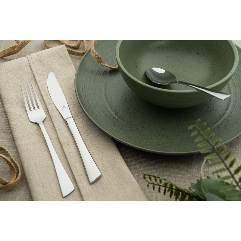 Grunwerg Jupiter Soup Spoons SUSJPT, 18/0 Stainless Steel, Set of