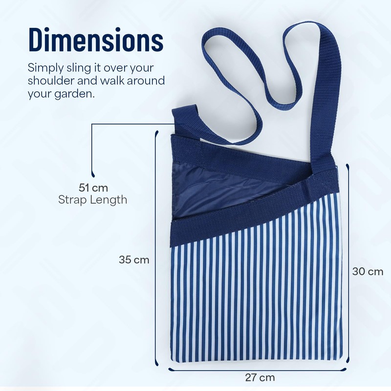 Peg Bag with Shoulder Strap | Striped Pattern Peg Holder