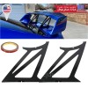 SDeelCase 2 x G1 Gloss Black Spoiler Wing Stabilizer Support