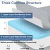 Shinnwa Gel Memory Foam Recliner Cushion for Elderly, Extra Large