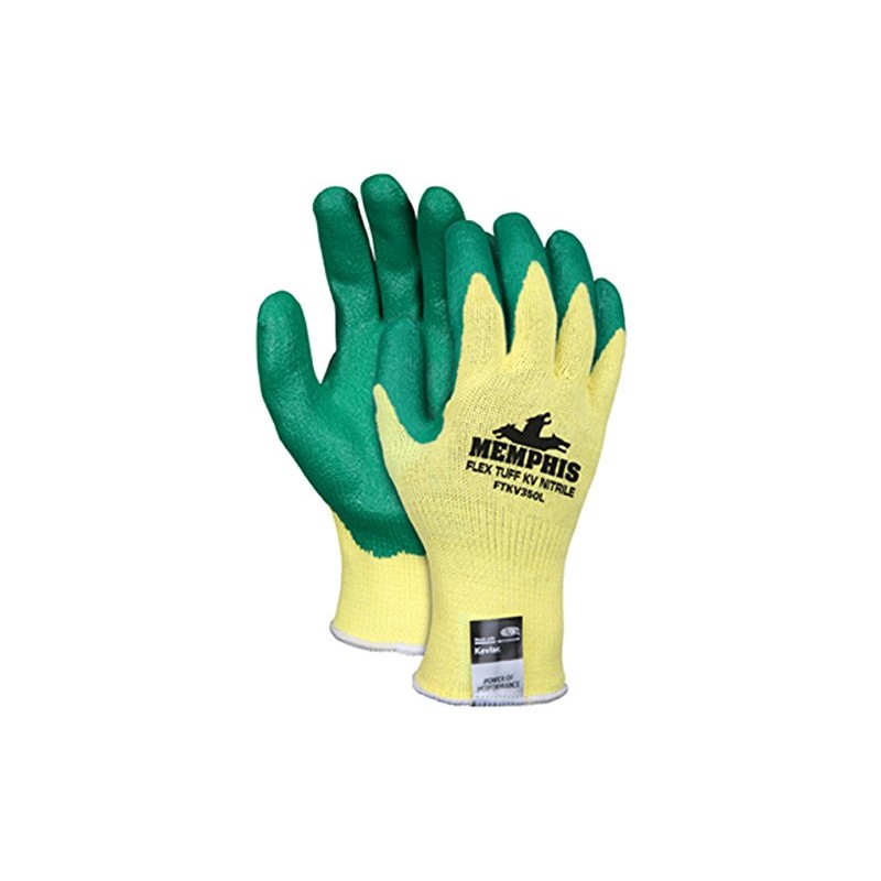 MCR Safety FTKV350S FlexTuff Kevlar Nitrile Men's Gloves with Navy