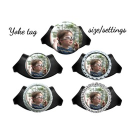 Custom Photo Stethoscope Tag - Adjustable Yoke Steth Id Name Plate with Picture of Your Favorite Person, Place or Pet
