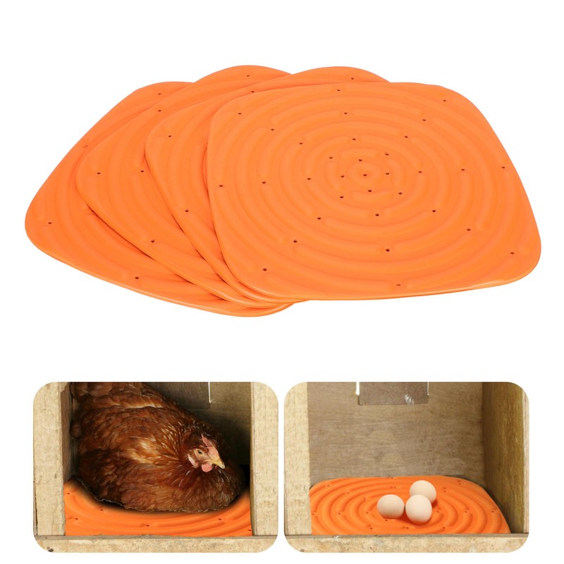 4PCS Chicken Nesting Pad Washable Nesting Box Pad Reusable Bedding