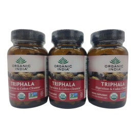 AZ, Natural, Garden Greens, Lily, Mary Ruth, Nature Organic India Triphala 3-Pack (270 Ct)  Digestive & Colon Cleanse Vegan Herbal
