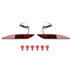 2Pcs LED Rear Bumper Reflector Light Waterproof Super Bright Long