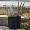 Bloem Tuxton Modern Hexagon Small Planter: 10" - Black -