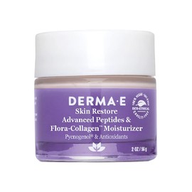 Derma E Advanced Peptides and Collagen Moisturizer – Double Action Face Cream with Peptide Complex – Intense Natural Collagen Moisture Day and Night Cream for Women, 2oz