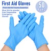 Chicingyou 50 Pairs Disposable Gloves Nitrile Powder Free Individually Packaged