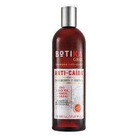 Botika Shampoo Anticada Grisi - Shampoo libre de sulfatos y parabenos, Natural con Jalea Real, Romero, Ginseng y Vitaminas - Previene Cada de Cabello 