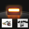 ZDEERAOTO 4pc Smoked Housing Amber LED Front Grille Lights DRL