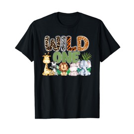 Wild One 1st Birthday Safari Family Matching T-Shirt