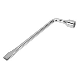 RATCHROLL 1 Pcs Universal Socket Wrench 310x90mm Spanner Socket Remover Hexagon Silver Tone Carbon Steel 22mm for Car Motorcycle Dirtbike l Shaped Wrench Sleeve