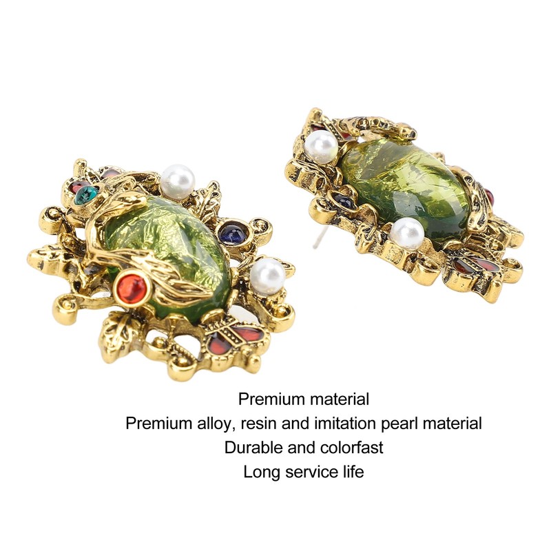 Vintage Court Style Earrings Fashionable Exquisite Luster Retro Earrings for