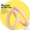 12 Pieces Wooden Rings Natural Wood Rings Without Paint Smooth