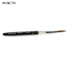 KADS Kolinsky Sable Acrylic Nail Brush Black 100% Kolinsky Sable Brush Professional Acrylic Brush Size 2#,6#,8#,10# (6#)