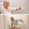 15 Inch Angled Shower Grab Bar, Munzong Anti Slip Chrome