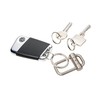TROIKA Key Ring with 3 Key Rings in 2 Sizes