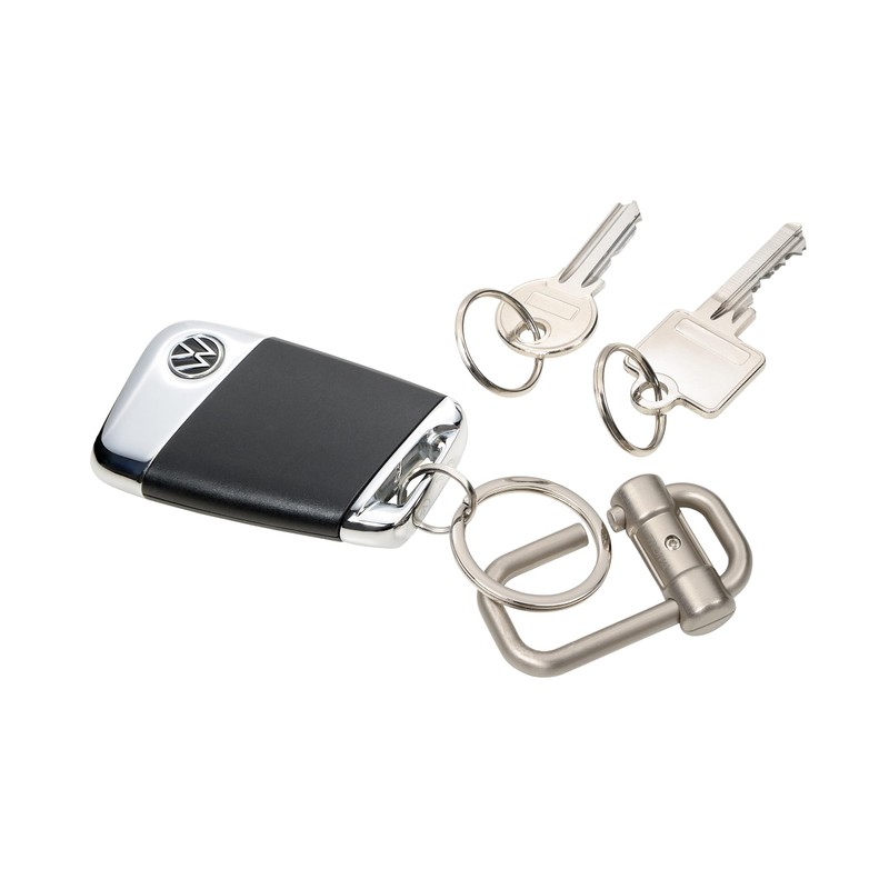 TROIKA Key Ring with 3 Key Rings in 2 Sizes