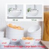 AntoKueh White 4.5in Small Ceramic Bowls, 12 OZ, Ice cream