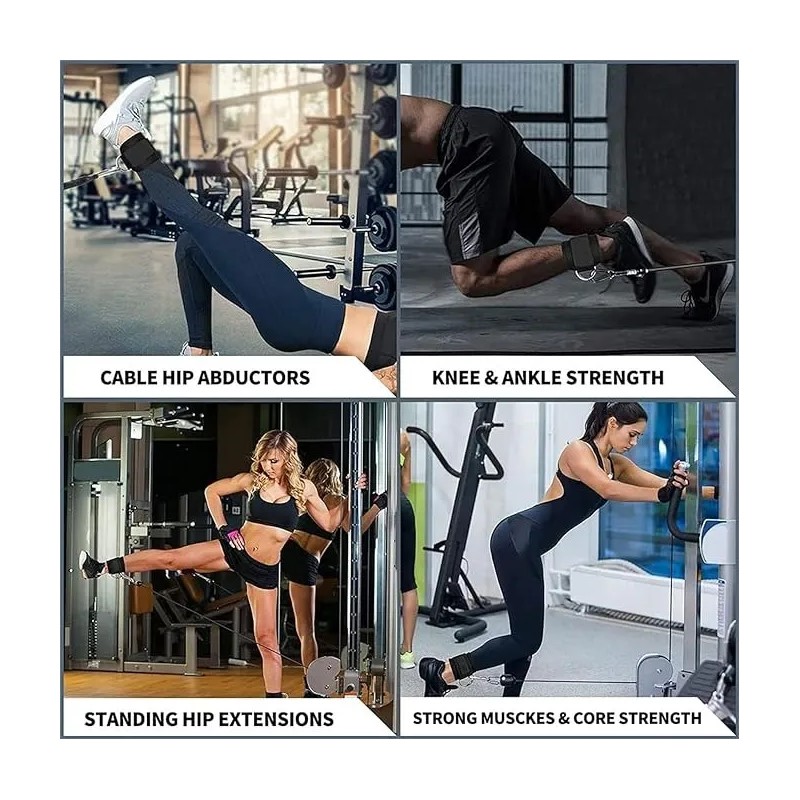 Par Grilletes Para Tobillo Con Grilletes Gym Abductor Gluteo