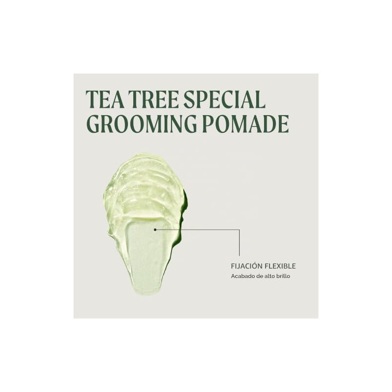 Tea Tree Grooming Pomade, Pomada para Peinar con Árbol de