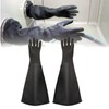 HOLDWIN Heavy Duty Sandblasting Gloves 24.8" Rubber Gloves for Sandblaster