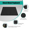 Hogurity Peg Board, 6 Pack 12"x12" Black Metal Pegboard Panels