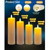 Fanzir 12 Pack Outdoor Waterproof Battery Operated Fake flameless LED