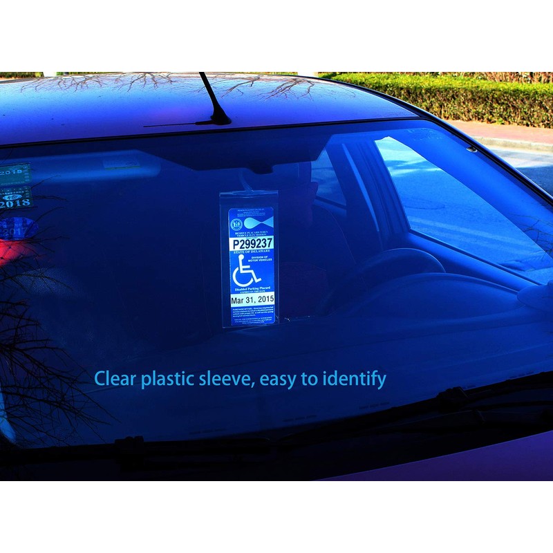 LotFancy - Soporte para Colocar Placa de discapacidad para estacionar,