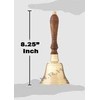 Solid Brass Wooden Handle Bell School & Dinner Classice Bells