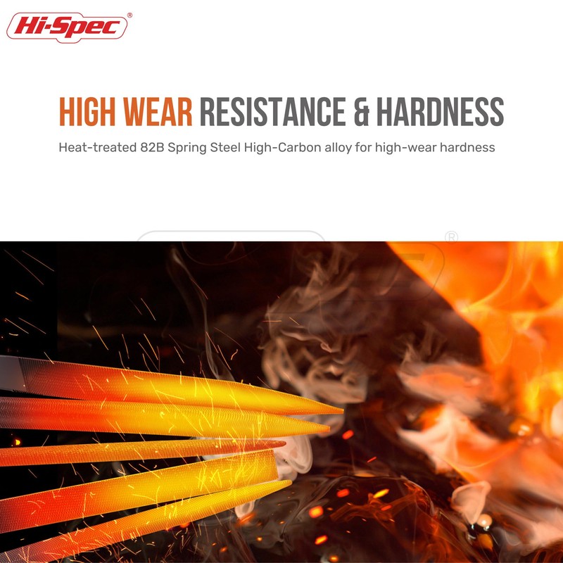 Hi-Spec File Set, 6-Piece Needle Files Metal Mini File Set