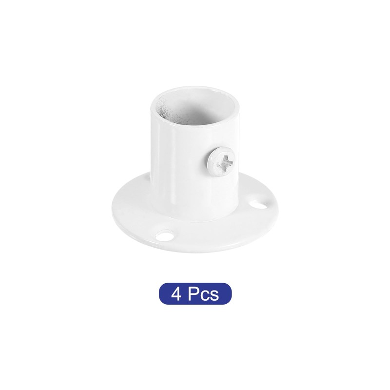 sourcing map 4 Pcs 0.75 inch Pole Sockets Flange Rod