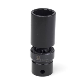 Sunex 223mzud 1/2-Inch Drive 23-mm 12-Point Deep Universal Impact Socket