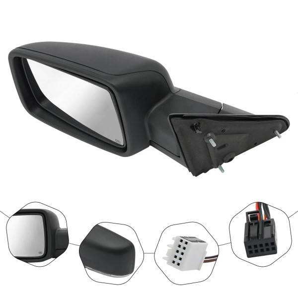 Unbranded Left Rearview Mirror Front Driver Side For Dodge Ram