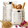 2 Pack Reusable Bread Bags for Homemade Sourdough Bread, Removable