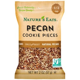 Nature's Eats Pecan Cookie Pieces, 2 Ounce (Pack of 12)