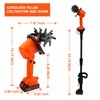 24V Cordless Tiller Cultivator, 4-Inch Tilling Width and Depth, Handheld