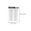 Mikinona False Eyebrow Stickers Makeup Tool 3 Pack Instant Natural