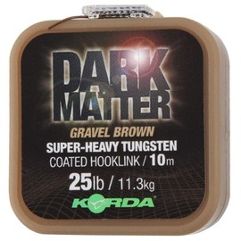 Korda Dark Matter Tungsten Coated Braid Gravel Brown 10m: 18lb