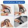 2 Pieces Kitchen Sink Strainer, 78mm Diameter Sink Filter, Sink