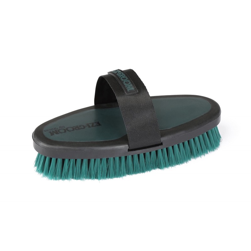Shires 1397 Ezi-Groom Grip Body Brush Bright Blue
