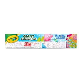 Crayola Giant Coloring Roll, 15 Perforated Ocean Coloring Pages, Gift for Kids, Ages 3, 4, 5, 6