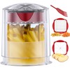 Caossuixin Potato Chipper,Professional Chip Cutter with 2 French Fry Cutter,Stainless